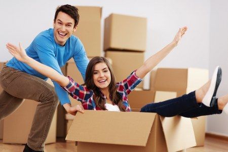 having fun while moving house